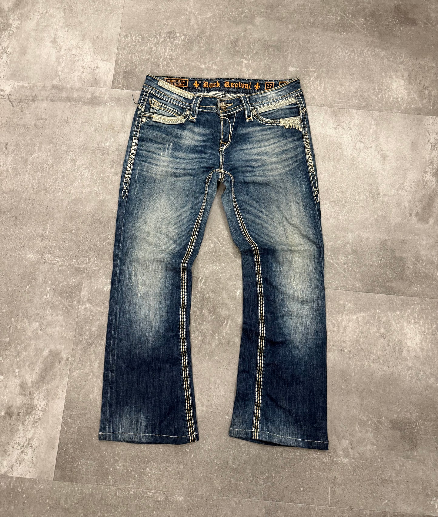 Rock Revival Jeans Blau
