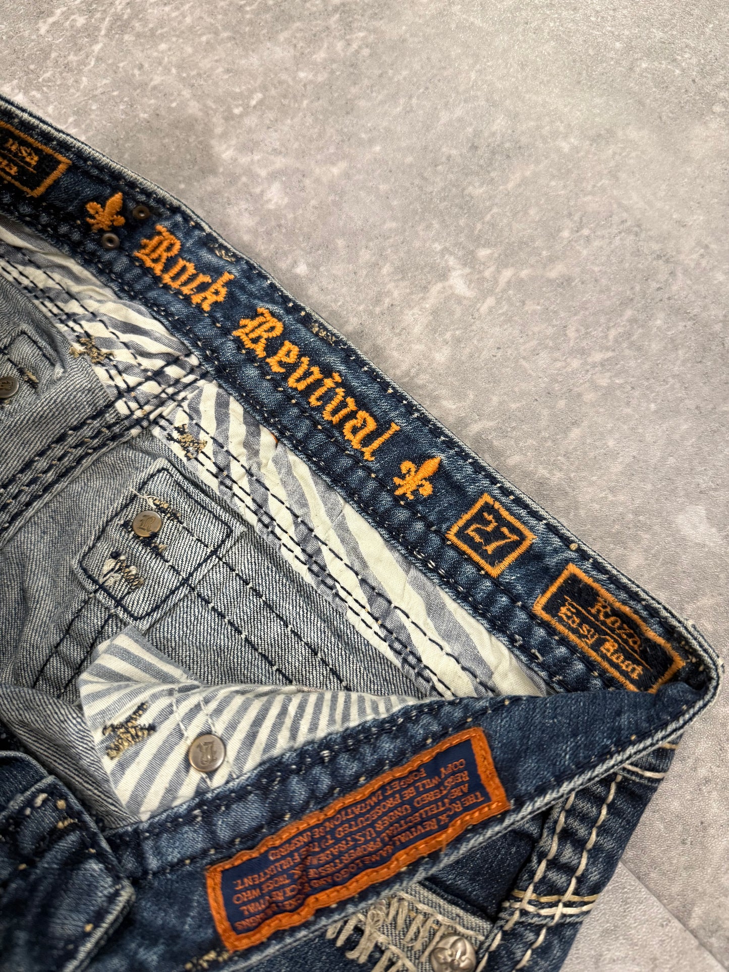 Rock Revival Jeans Blau