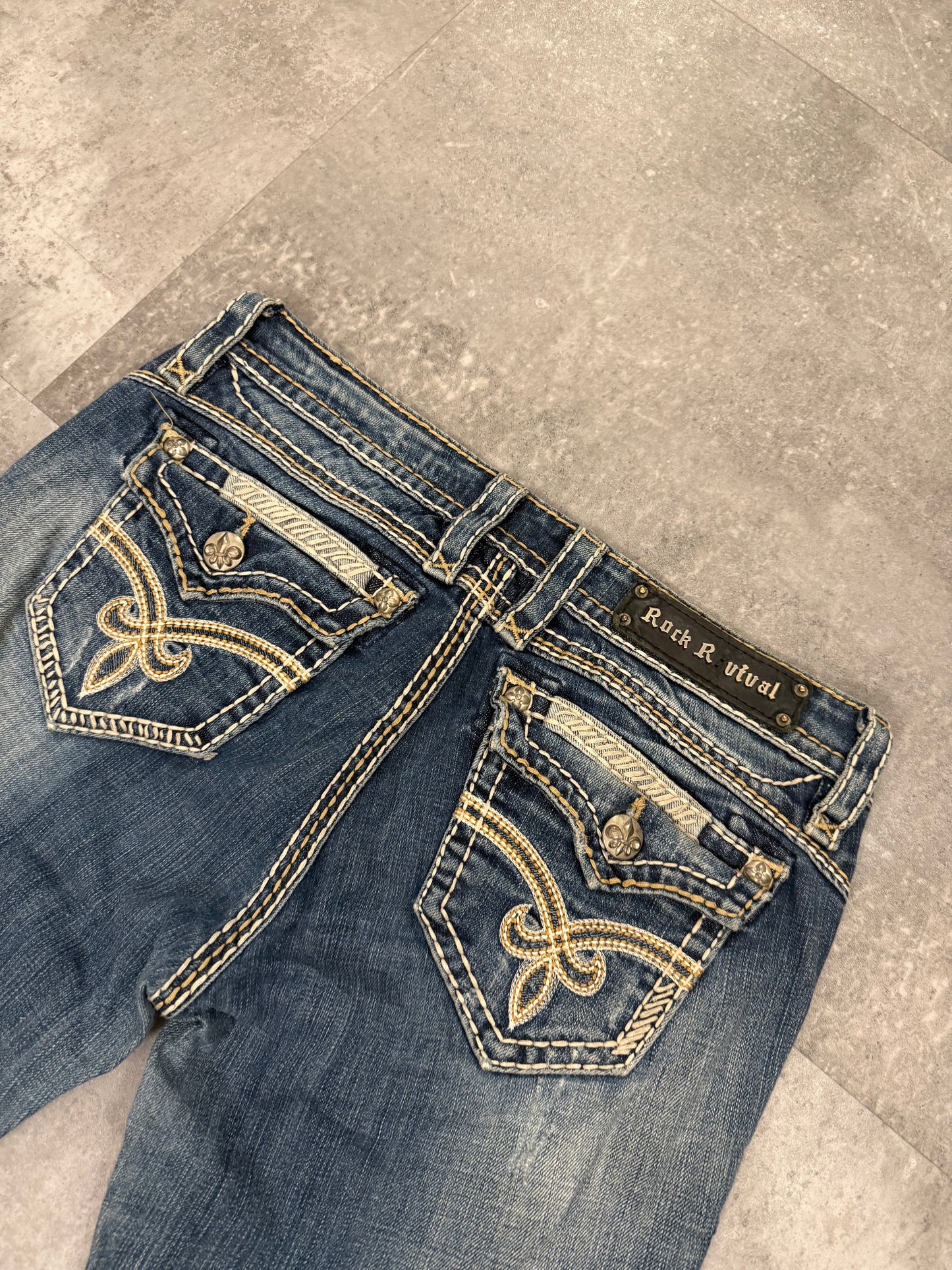 Rock Revival Jeans Blau