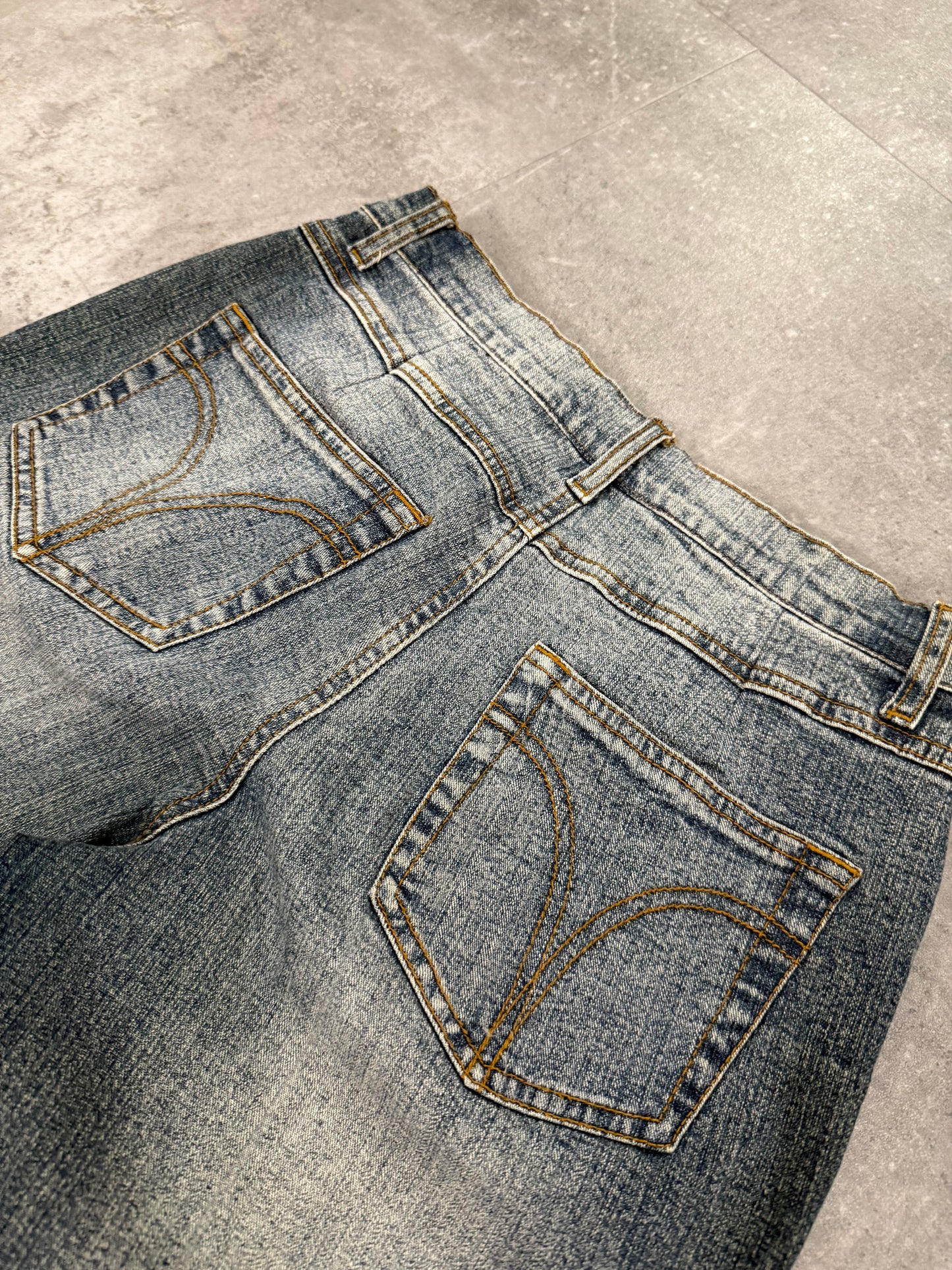 Y2K X-Mail Jeans Grau